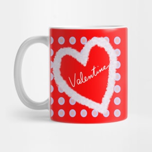 Valentine Heart Among Circles Mug